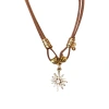 Dulce cool merard octa choker gargantilla pu collar de cuero para mujeres nicho sentido de diseño collar de alto nivel cadena de clavícula Item Picture